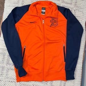 Womens Detroit tigers baseball Nike dri fit zip up size L